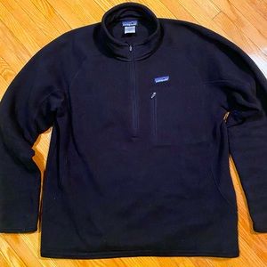 Patagonia Better Sweater 1/4 Zip (Men’s L) Black